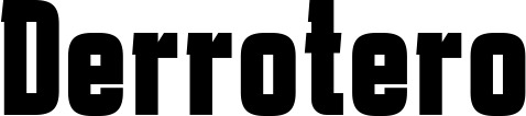 Vorschau des Bootsnamens "Derrotero" als Schriftzug für "Bootsbeschriftung Fett 41"