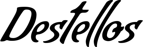 Vorschau des Bootsnamens "Destellos" als Schriftzug für "Bootsbeschriftung Klassisch 57"