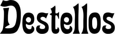 Vorschau des Bootsnamens "Destellos" als Schriftzug für "Bootsbeschriftung Neu 44"