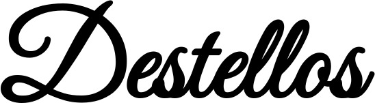 Vorschau des Bootsnamens "Destellos" als Schriftzug für "Bootsbeschriftung Klassisch 68"