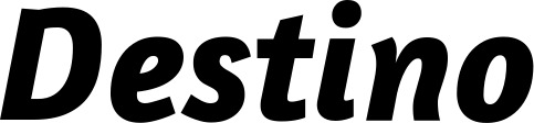 Vorschau des Bootsnamens "Destino" als Schriftzug für "Bootsbeschriftung Kursiv 01"