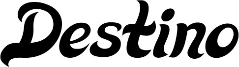 Vorschau des Bootsnamens "Destino" als Schriftzug für "Bootsbeschriftung Klassisch 33"