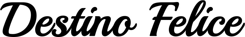 Vorschau des Bootsnamens "Destino Felice" als Schriftzug für "Bootsbeschriftung Klassisch 86"
