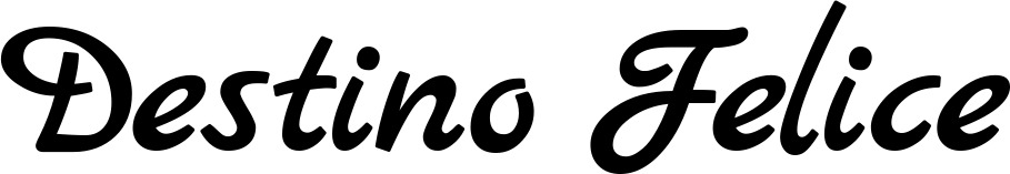 Vorschau des Bootsnamens "Destino Felice" als Schriftzug für "Bootsbeschriftung Klassisch 45"