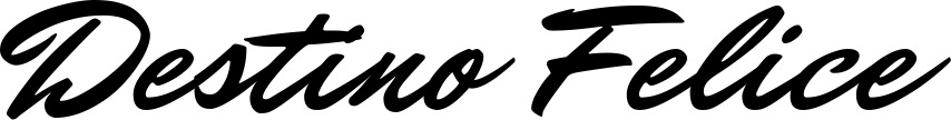 Vorschau des Bootsnamens "Destino Felice" als Schriftzug für "Bootsbeschriftung Klassisch 82"