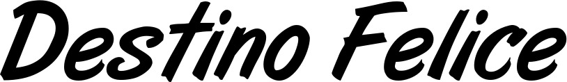 Vorschau des Bootsnamens "Destino Felice" als Schriftzug für "Bootsbeschriftung Klassisch 38"