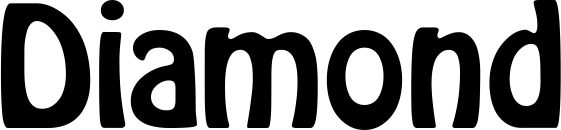Vorschau des Bootsnamens "Diamond" als Schriftzug für "Bootsbeschriftung Fett 01"