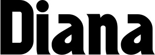 Vorschau des Bootsnamens "Diana" als Schriftzug für "Bootsbeschriftung Neu 32"