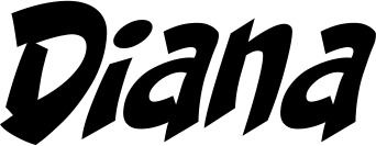 Vorschau des Bootsnamens "Diana" als Schriftzug für "Bootsbeschriftung Klassisch 31"