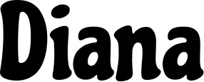 Vorschau des Bootsnamens "Diana" als Schriftzug für "Bootsbeschriftung Klassisch 53"