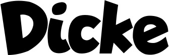 Vorschau des Bootsnamens "Dicke" als Schriftzug für "Style Neu 48"