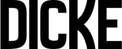 Vorschau des Bootsnamens "Dicke" als Schriftzug für "Bootsbeschriftung Neu 58"