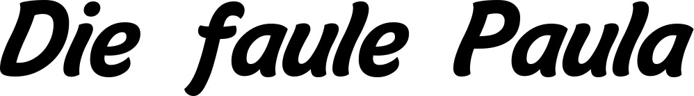 Vorschau des Bootsnamens "Die faule Paula" als Schriftzug für "Bootsbeschriftung Klassisch 14"