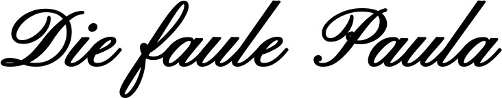 Vorschau des Bootsnamens "Die faule Paula" als Schriftzug für "Bootsbeschriftung Klassisch 107"