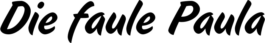 Vorschau des Bootsnamens "Die faule Paula" als Schriftzug für "Bootsbeschriftung Klassisch 19"
