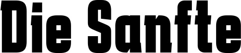 Vorschau des Bootsnamens "Die Sanfte" als Schriftzug für "Bootsbeschriftung Fett 41"