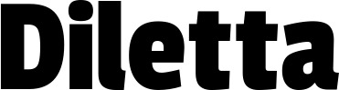 Vorschau des Bootsnamens "Diletta" als Schriftzug für "Bootsbeschriftung Fett 30"