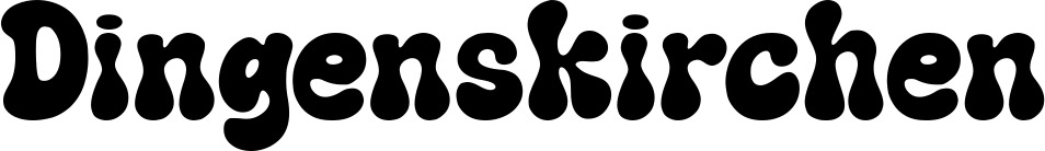 Vorschau des Bootsnamens "Dingenskirchen" als Schriftzug für "Bootsbeschriftung Neu 62"