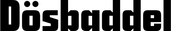 Vorschau des Bootsnamens "Dösbaddel" als Schriftzug für "Bootsbeschriftung Neu 11"