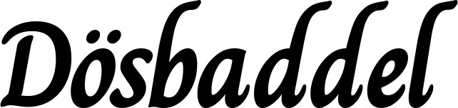 Vorschau des Bootsnamens "Dösbaddel" als Schriftzug für "Style Klassisch 51"