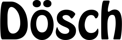 Vorschau des Bootsnamens "Dösch" als Schriftzug für "Bootsbeschriftung Fett 01"
