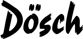 Vorschau des Bootsnamens "Dösch" als Schriftzug für "Bootsbeschriftung Neu 10"