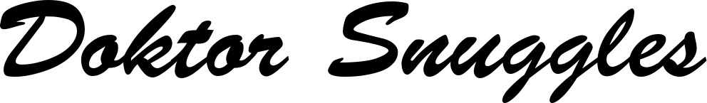 Vorschau des Bootsnamens "Doktor Snuggles" als Schriftzug für "Bootsbeschriftung Klassisch 03"