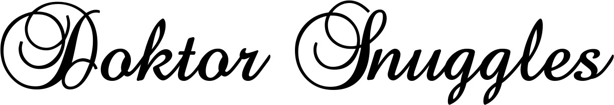 Vorschau des Bootsnamens "Doktor Snuggles" als Schriftzug für "Bootsbeschriftung Klassisch 02-A"