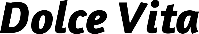 Vorschau des Bootsnamens "Dolce Vita" als Schriftzug für "Bootsbeschriftung Kursiv 01"