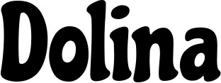 Vorschau des Bootsnamens "Dolina" als Schriftzug für "Bootsbeschriftung Neu 41"