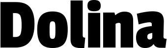Vorschau des Bootsnamens "Dolina" als Schriftzug für "Bootsbeschriftung Fett 30"