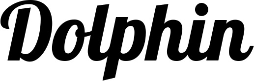 Vorschau des Bootsnamens "Dolphin" als Schriftzug für "Bootsbeschriftung Neu 60"