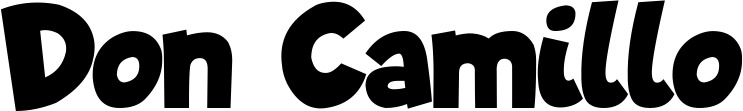 Vorschau des Bootsnamens "Don Camillo" als Schriftzug für "Bootsbeschriftung Neu 48"