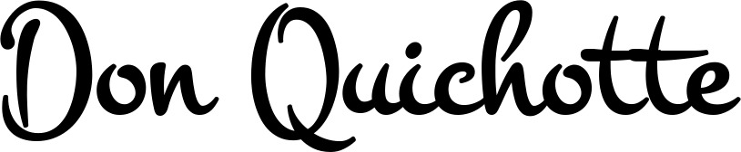 Vorschau des Bootsnamens "Don Quichotte" als Schriftzug für "Bootsbeschriftung Klassisch 81"