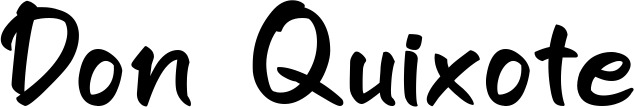 Vorschau des Bootsnamens "Don Quixote" als Schriftzug für "Bootsbeschriftung Klassisch 95"