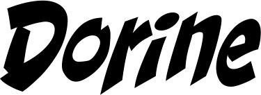 Vorschau des Bootsnamens "Dorine" als Schriftzug für "Style Klassisch 31"