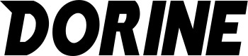 Vorschau des Bootsnamens "Dorine" als Schriftzug für "Bootsbeschriftung Neu 15"