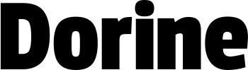 Vorschau des Bootsnamens "Dorine" als Schriftzug für "Bootsbeschriftung Fett 30"