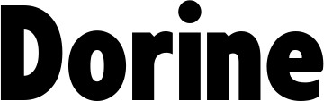 Vorschau des Bootsnamens "Dorine" als Schriftzug für "Bootsbeschriftung Fett 24"
