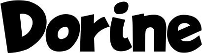Vorschau des Bootsnamens "Dorine" als Schriftzug für "Bootsbeschriftung Neu 48"