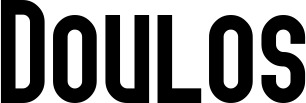 Vorschau des Bootsnamens "Doulos" als Schriftzug für "Bootsbeschriftung Neu 43"