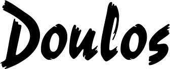 Vorschau des Bootsnamens "Doulos" als Schriftzug für "Bootsbeschriftung Neu 10"