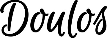 Vorschau des Bootsnamens "Doulos" als Schriftzug für "Bootsbeschriftung Klassisch 105"
