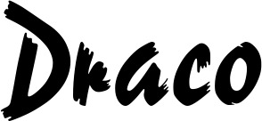Vorschau des Bootsnamens "Draco" als Schriftzug für "Bootsbeschriftung Neu 10"