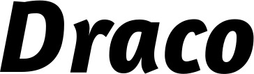 Vorschau des Bootsnamens "Draco" als Schriftzug für "Bootsbeschriftung Kursiv 01"