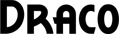 Vorschau des Bootsnamens "Draco" als Schriftzug für "Bootsbeschriftung Neu 26"