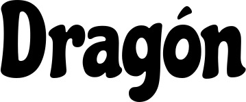 Vorschau des Bootsnamens "Dragón" als Schriftzug für "Bootsbeschriftung Neu 41"