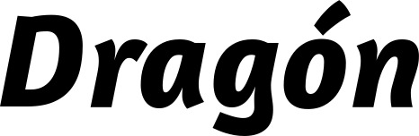 Vorschau des Bootsnamens "Dragón" als Schriftzug für "Bootsbeschriftung Kursiv 01"