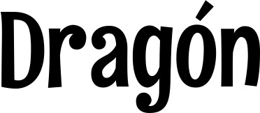 Vorschau des Bootsnamens "Dragón" als Schriftzug für "Bootsbeschriftung Neu 68"