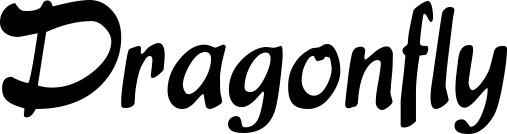 Vorschau des Bootsnamens "Dragonfly" als Schriftzug für "Bootsbeschriftung Klassisch 15"